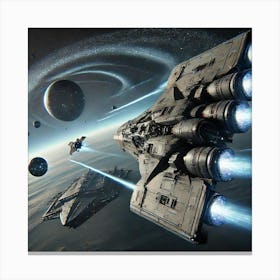 Asteroid Wraith Long Range Assault Canvas Print