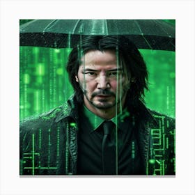 keano reeves Matrix Canvas Print