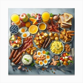 Breakfast Buffet Canvas Print