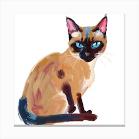 Siamese Cat 03 Canvas Print