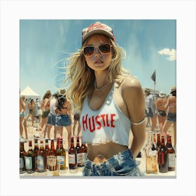 Hustle Canvas Print