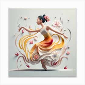 3d Dancer Canvas Print