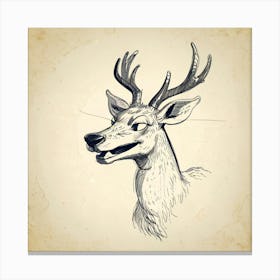 Deer Head 18 Canvas Print