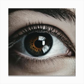 Close Up Of A Woman'S Eye 9 Canvas Print