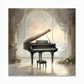 Grand Piano Canvas Print