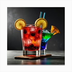 Leonardo Lightning Cocktails Art 0 Canvas Print