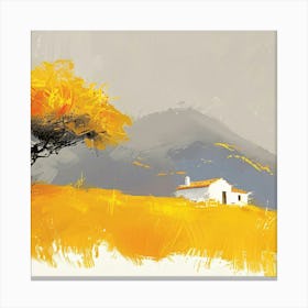 Autumn Landscape Painting Canvas Print