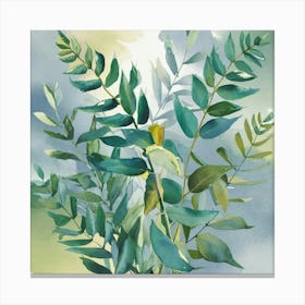 A Stunning Watercolor Painting Of Eucalyptus Leave 1adg5vsosvgo05vym8aicg Jfek5ne Sw6aw8ox6bssdw Canvas Print