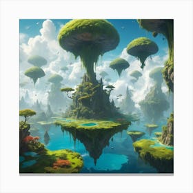 Fantasy Island Paintings Art Print Canvas Print