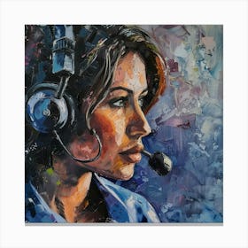 Call Center Worker 5 Canvas Print