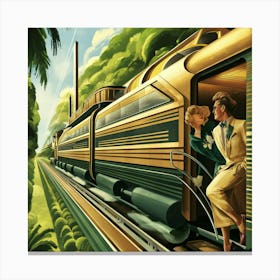 Train To San Francisco Canvas Print