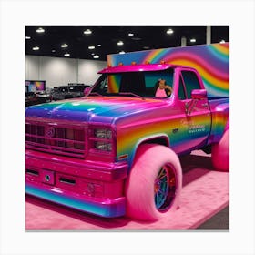 Rainbow Truck Canvas Print