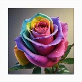 Rainbow Rose 5 Canvas Print