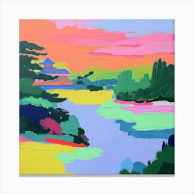 Abstract Park Collection Hangang Park Seoul 3 Canvas Print