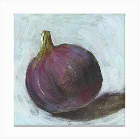 Fig - square painting food still life kitchen Anton Maliar white purple figurative Canvas Print