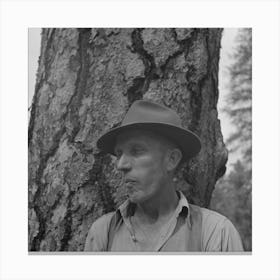 Untitled Photo, Possibly Related To Grant County, Oregon, Malheur National Forest, Lumberjack Starting The 1 Canvas Print