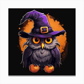 Halloween Owl 6 Canvas Print