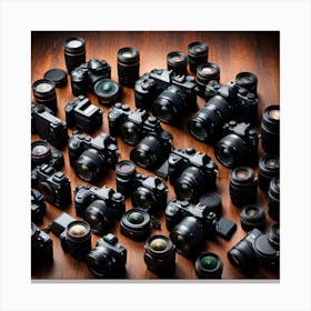 Collection Of Camera Lenses 1 Canvas Print