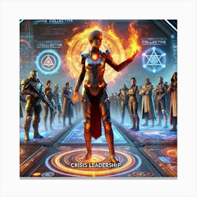 A Sci Fi Themed Scene Depicting Kaida Ashheart Sho Canvas Print