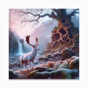 Deer In The Forest 38 Canvas Print