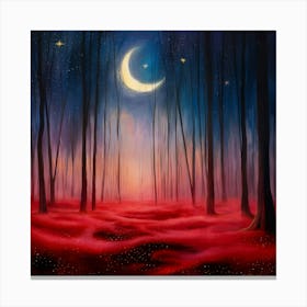 Red Forest Canvas Print