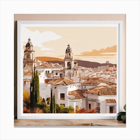 Spanish Cityscape Canvas Print