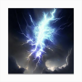 Lightning In The Sky 7 Canvas Print