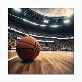 Basketball Court 12 Canvas Print