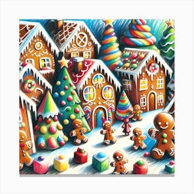 Super Kids Creativity:Gingerbread Village Canvas Print