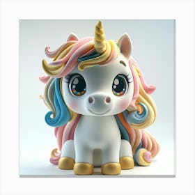 Unicorn Figurine 95 Canvas Print