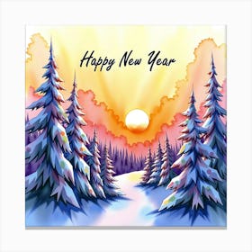 Happy New Year 30 Canvas Print