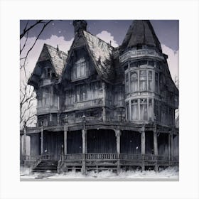 Haunted House Canvas Print