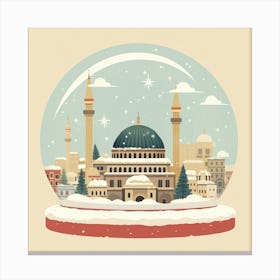 Istanbul Turkey 2 Snowglobe Canvas Print