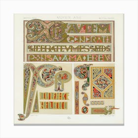 Twelfth-Century Celtic Manuscript Canvas Print