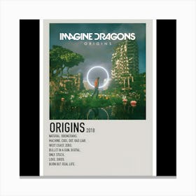 Origins - Imagine Dragons, 2018 Canvas Print