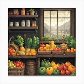 Farm Stand 1 Canvas Print