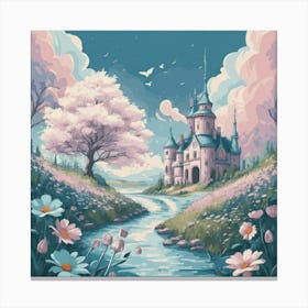 Castle In The Countryside Canvas Print