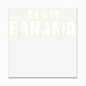 Team Panama Country Support Patriotic Expat Tourism Canvas Print