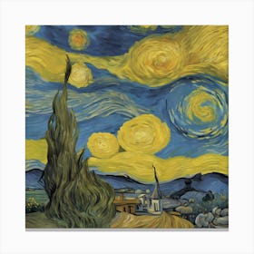 Starry Night 7 Canvas Print