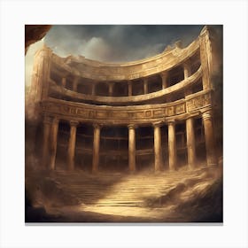 Ancient Theatre front Canvas Print