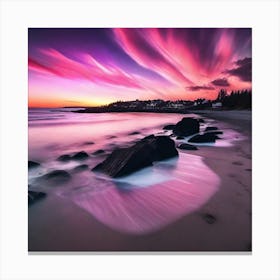 Sunset At The Beach 571 Canvas Print