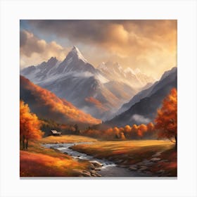 Autumn In The Mountains Canvas Print