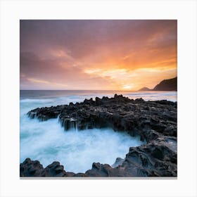 Sunset At The Beach 22 Canvas Print