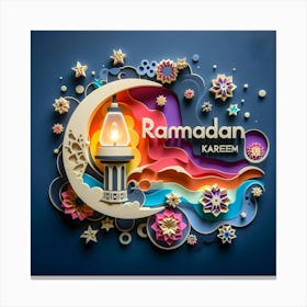Ramadan Kareem Mubarak Greetings 8 Canvas Print