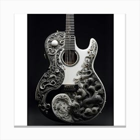 Yin and Yang in Guitar Harmony 14 Canvas Print