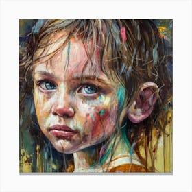 Girl With Blue Eyes Canvas Print