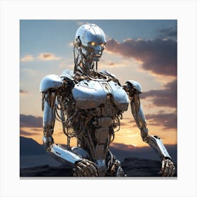 Futuristic Robot Canvas Print