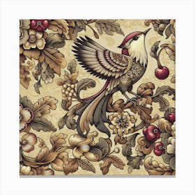 Bird On A Branch Canvas Print