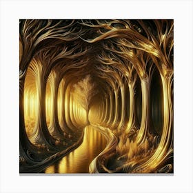 Golden Forest 13 Canvas Print