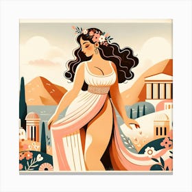 Greek Goddess Canvas Print